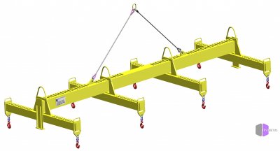 Траверса Н-образная за края с переставными обоймами ТНКп
