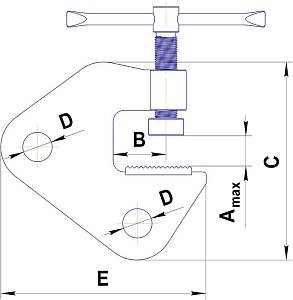 Захват-струбцина GM монтажная